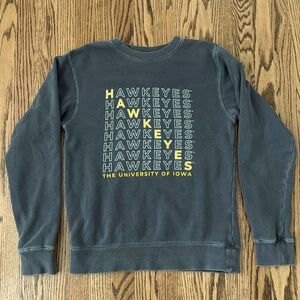 Women’s University of Iowa Hawkeyes Gray Crewneck Sweatshirt Size XS